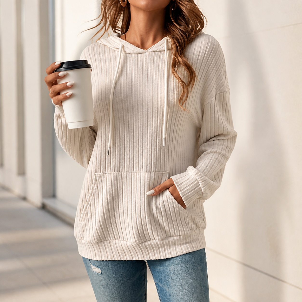 Winter Clothing Types - Women's Sweater Hoodie Winter Clothing Drop