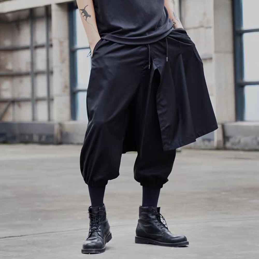Mens Autumn Harem Pants Irregu - đánh giá và giá Winter Clothing Layers