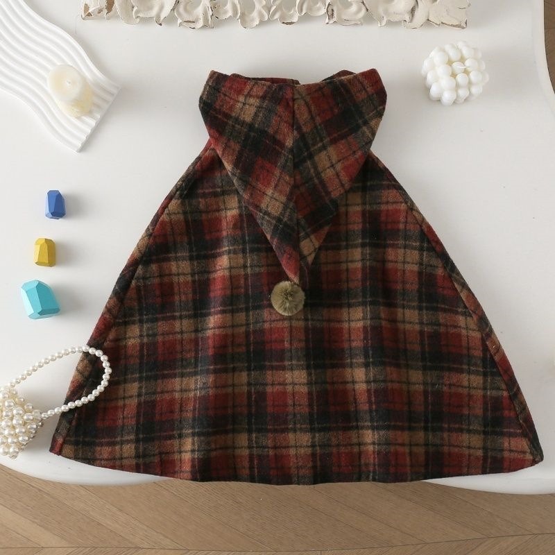 Girls Plaid Cape Children's Co - đánh giá và giá Winter Clothing Baby