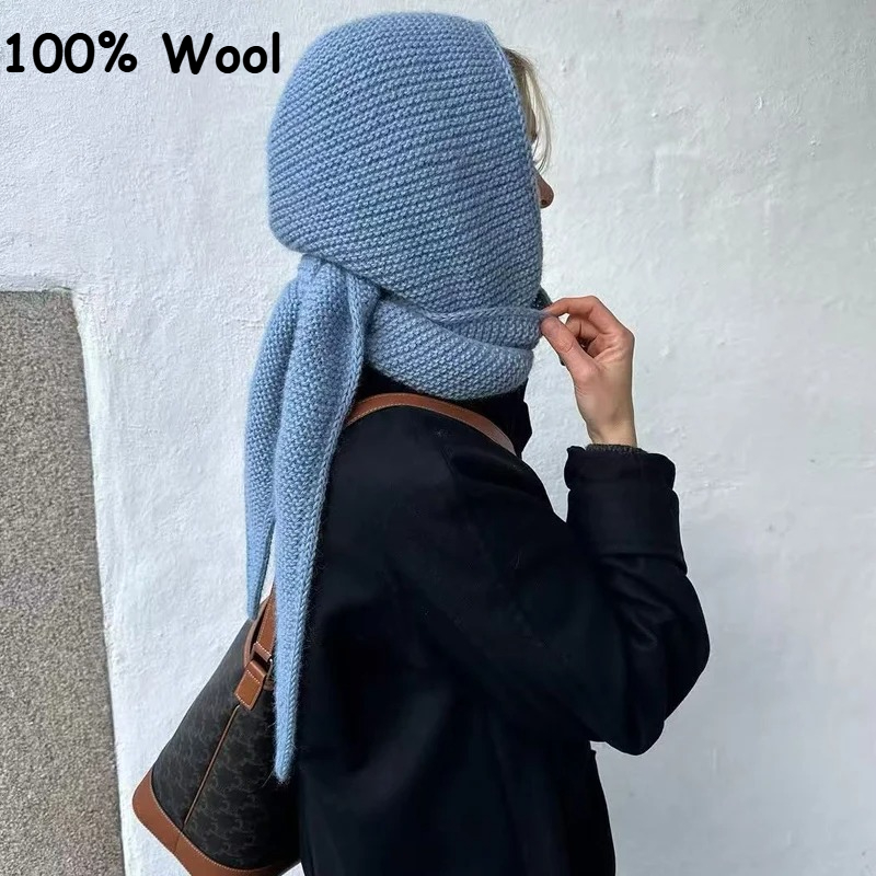 100% Wool Big Sophie Scarf Ove - đánh giá và giá Wool Balaclava Knit