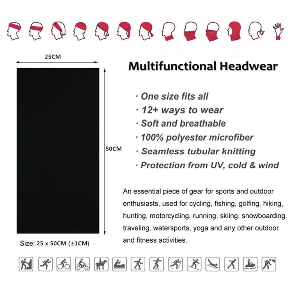 Seamless Solid Color Bandanas  - đánh giá và giá Wool Balaclava Knit